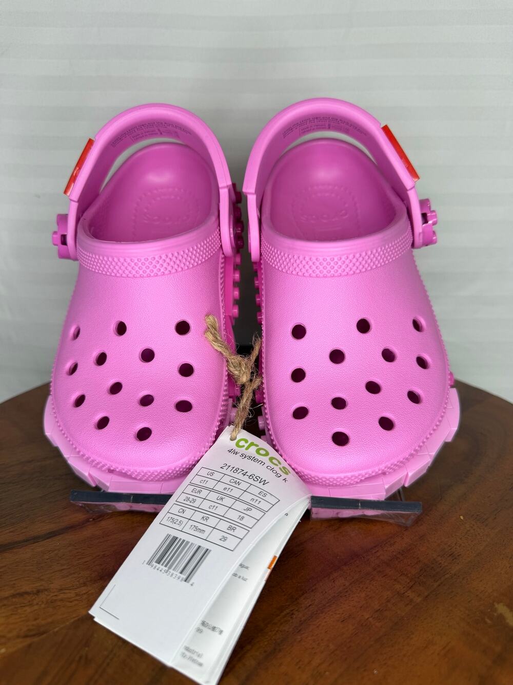 NWT Crocs x LEGO Classic Clog Kids C11 Taffy Pink w/ Box